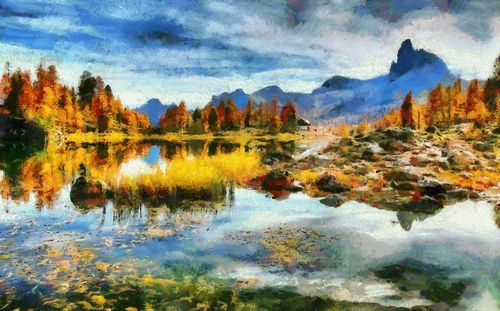 Product picture Dolomites - Style Claude Monet 